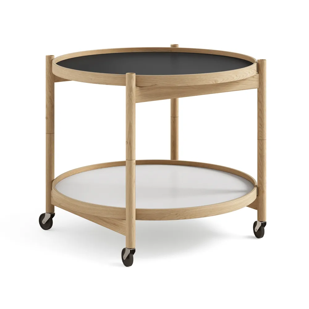 Bølling Tray Table model 60, Base, oiled oak stand Brdr. Krüger