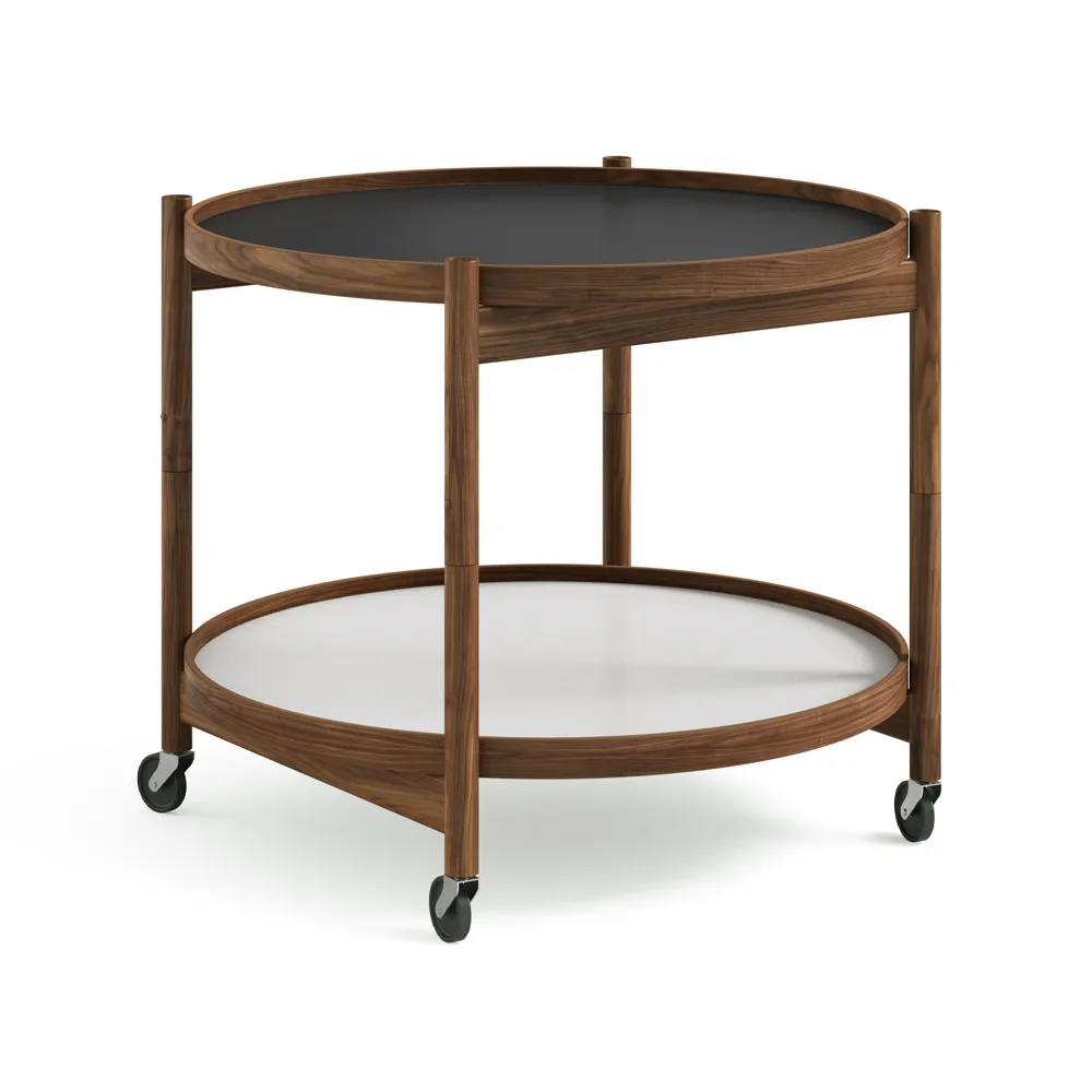 Bølling Tray Table model 60, Base, oiled walnut stand Brdr. Krüger