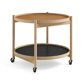 Bølling Tray Table model 60 - Clay, oiled oak stand - Brdr. Krüger