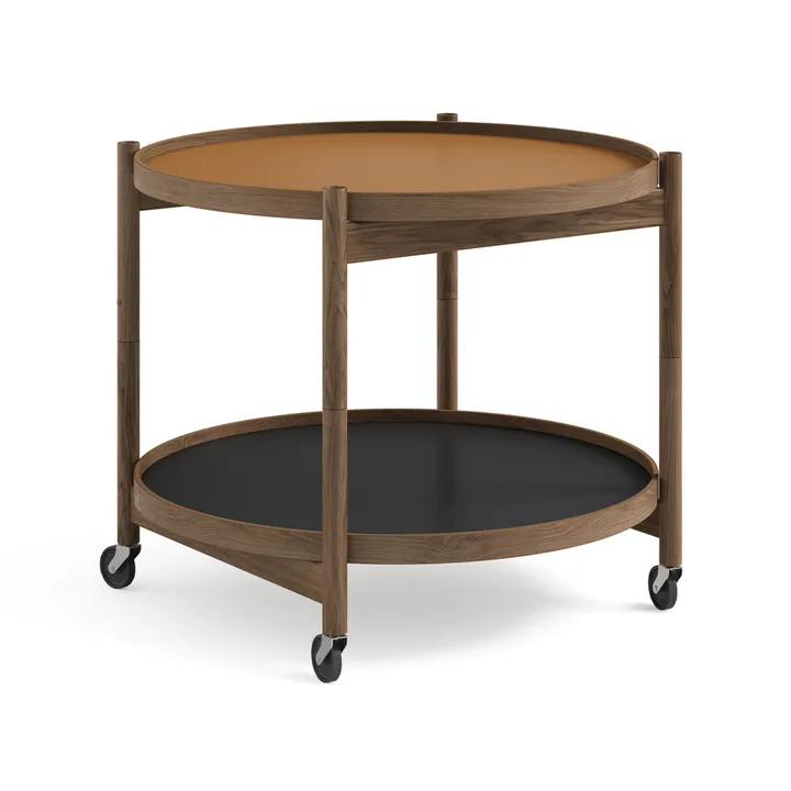 Bølling Tray Table model 60 - Clay, smoke oiled oak stand - Brdr. Krüger