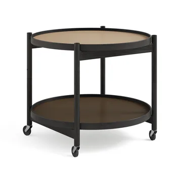 Bølling Tray Table model 60 - Earth, black lacquered oak stand - Brdr. Krüger