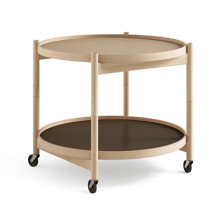 Bølling Tray Table model 60 - Earth, oiled beech stand - Brdr. Krüger