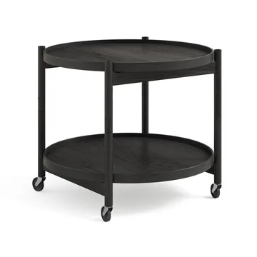 Bølling Tray Table model 60 - Oak black lacquered, black lacquered oak stand - Brdr. Krüger