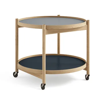 Bølling Tray Table model 60 - Water, oiled oak stand - Brdr. Krüger