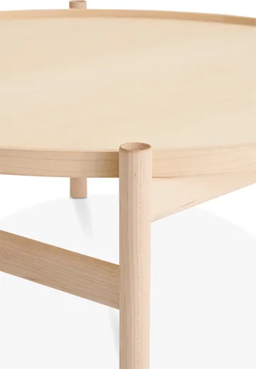 HB coffee table Ø100 cm - White oiled maple - Brdr. Krüger