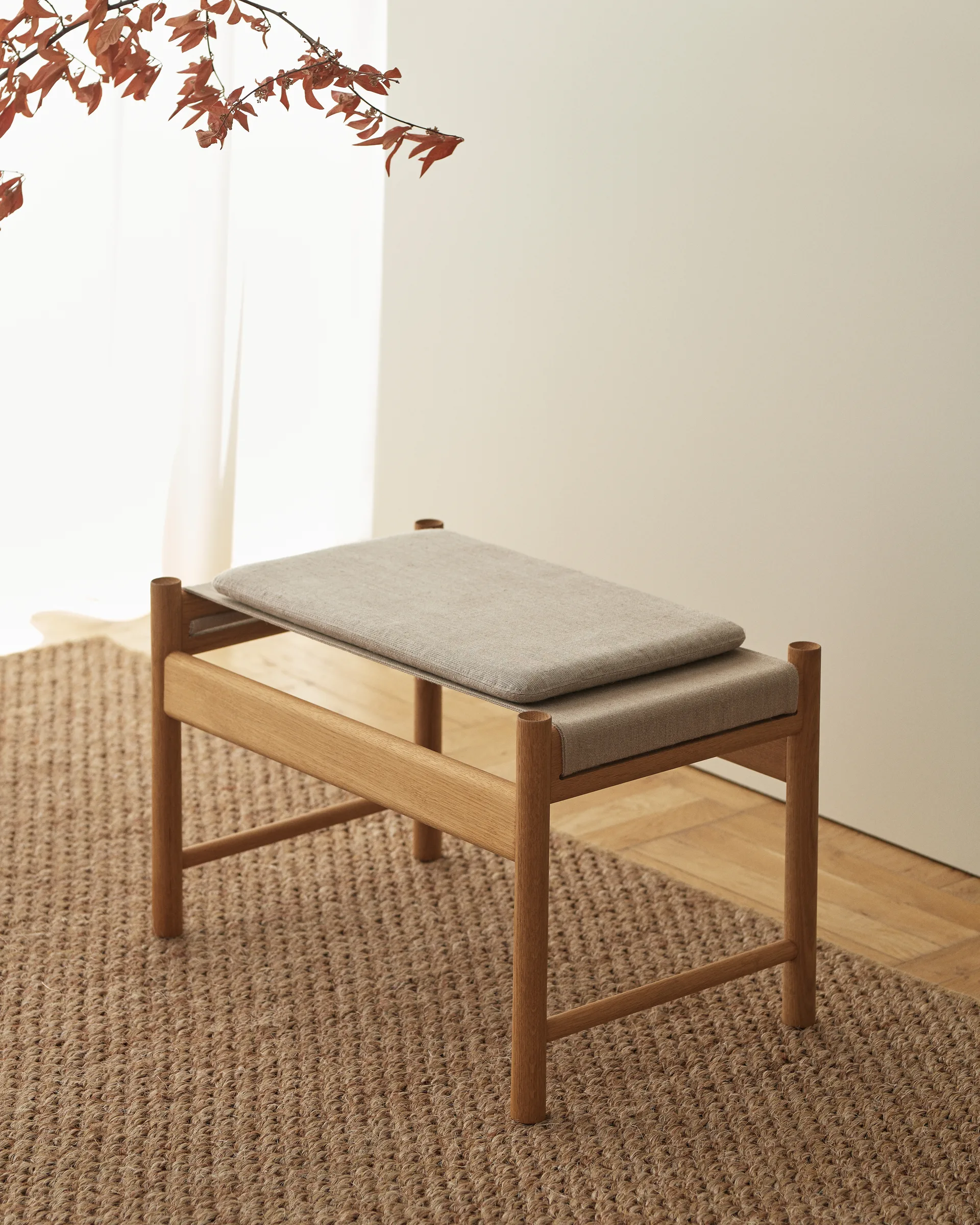 HB cushion 33x53x3,5 cm, Canvase nature Brdr. Krüger