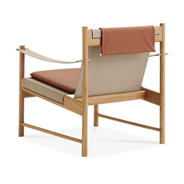 HB lounge chair - Oiled oak-leather brandy - Brdr. Krüger