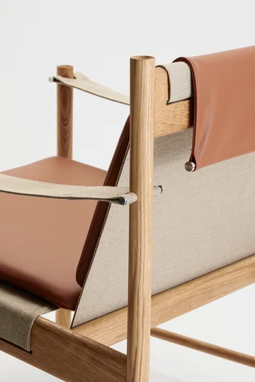 HB lounge chair - Oiled oak-leather brandy - Brdr. Krüger