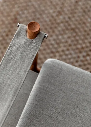 HB lounge chair - Smoke oiled oak-canvase nature - Brdr. Krüger