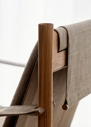 HB lounge chair - Smoke oiled oak-canvase nature - Brdr. Krüger