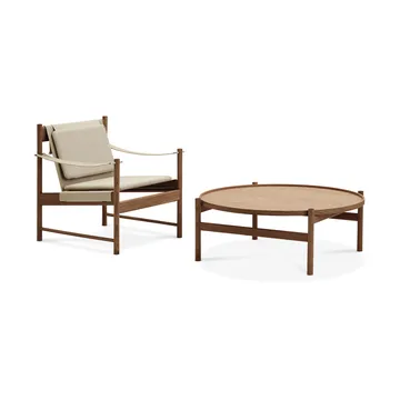 HB lounge chair - Smoke oiled oak-canvase nature - Brdr. Krüger