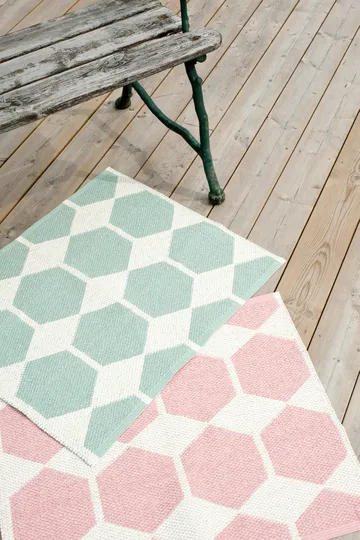 Anna rug aqua large - 150x200 cm - Brita Sweden