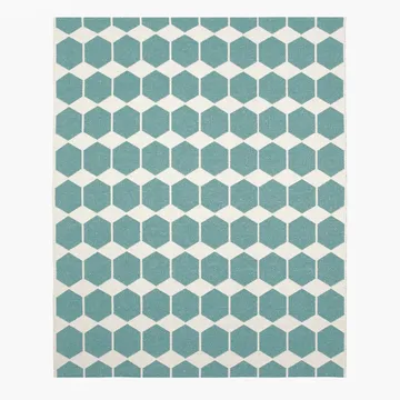Anna rug aqua large - 150x200 cm - Brita Sweden