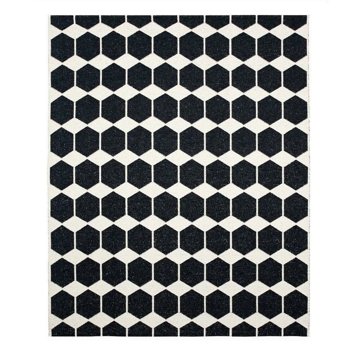 Anna rug black large, 150x200 cm Brita Sweden