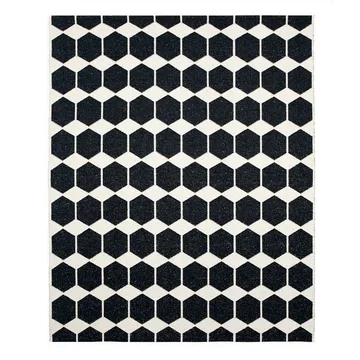 Anna rug black large - 150x200 cm - Brita Sweden