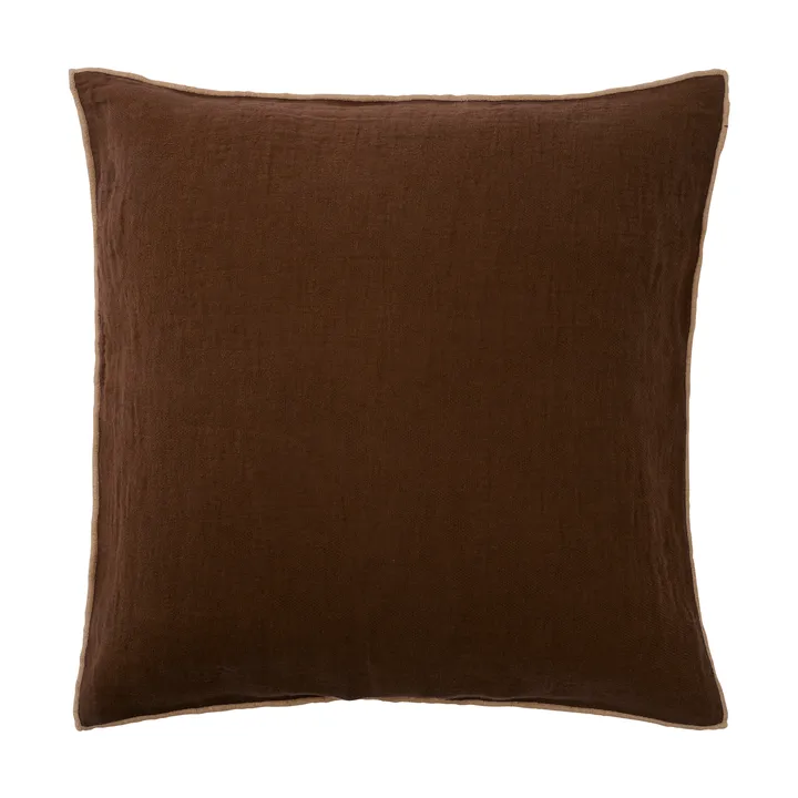 Evy cushion cover - Brown, 50x50 cm - Brita Sweden