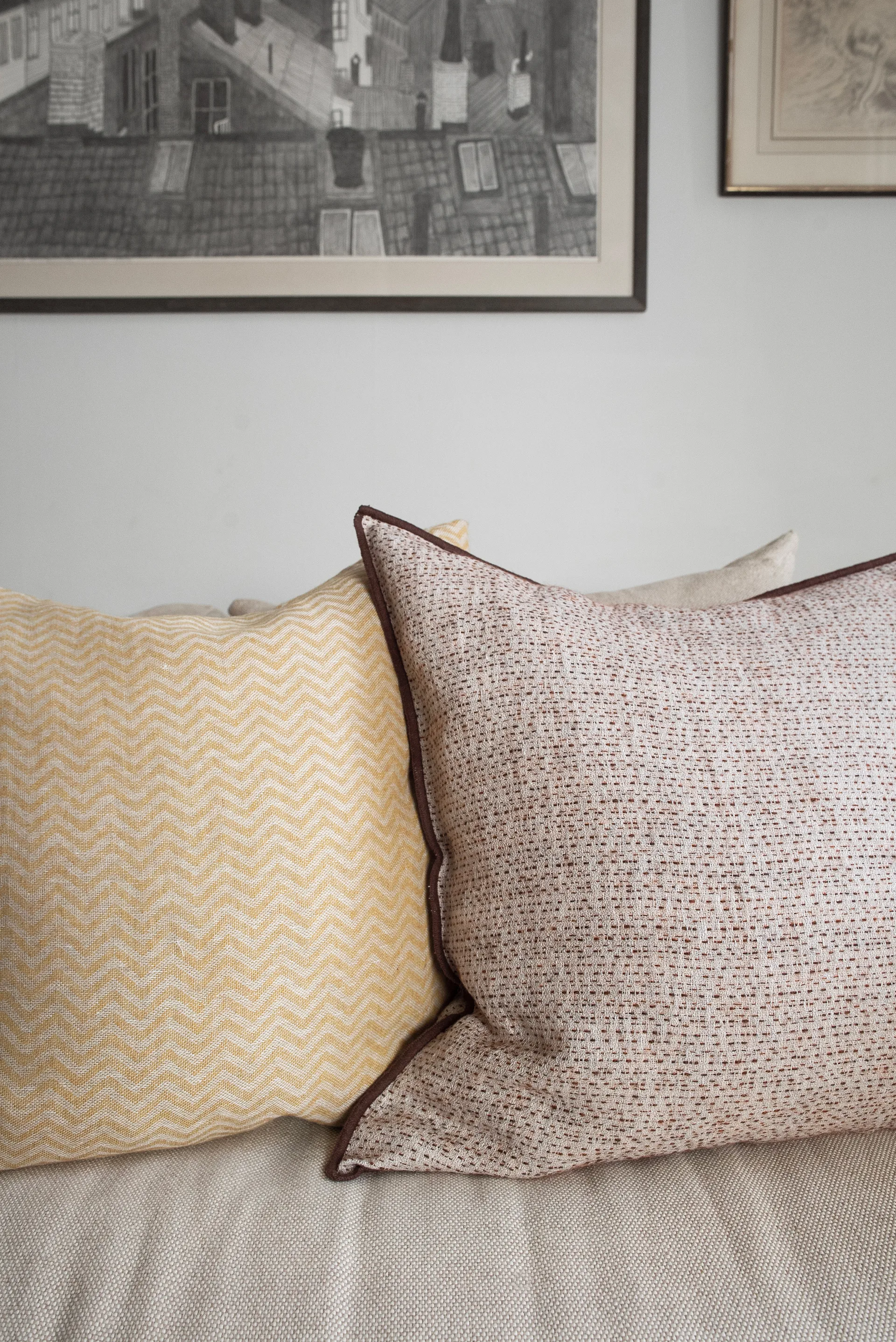 Field cushion cover, Brown, 50x50 cm Brita Sweden
