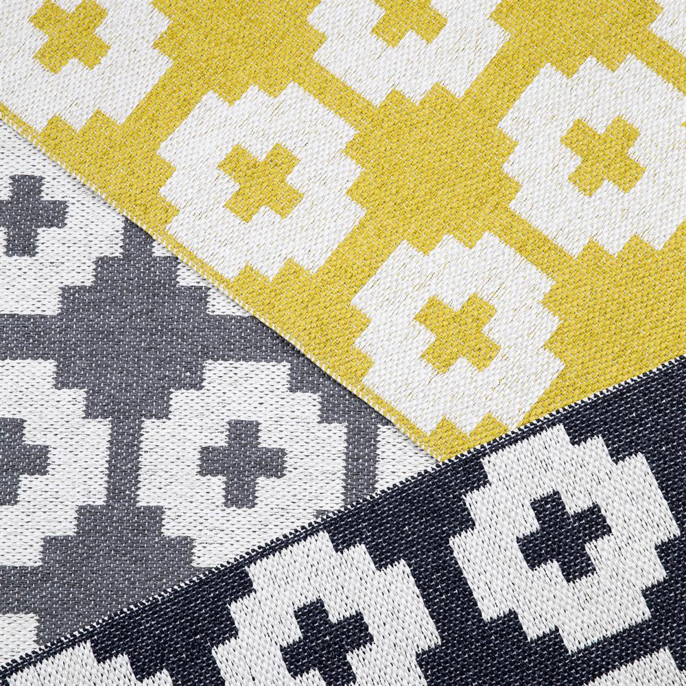Flower rug sun (yellow), 70x100 cm Brita Sweden