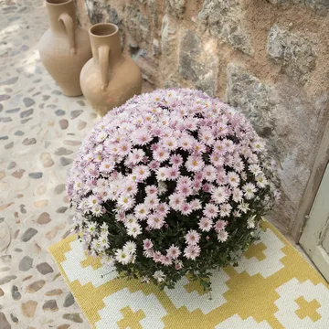 Flower rug sun (yellow) - 70x150 cm - Brita Sweden