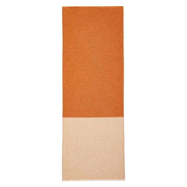Moor rug cream (cream white-terracotta) - 70x200 cm - Brita Sweden