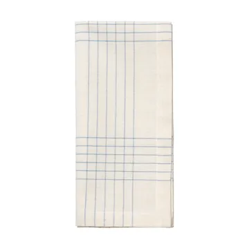Alice fabric napkin 45x45 cm - Dusty blue-natural - Broste Copenhagen