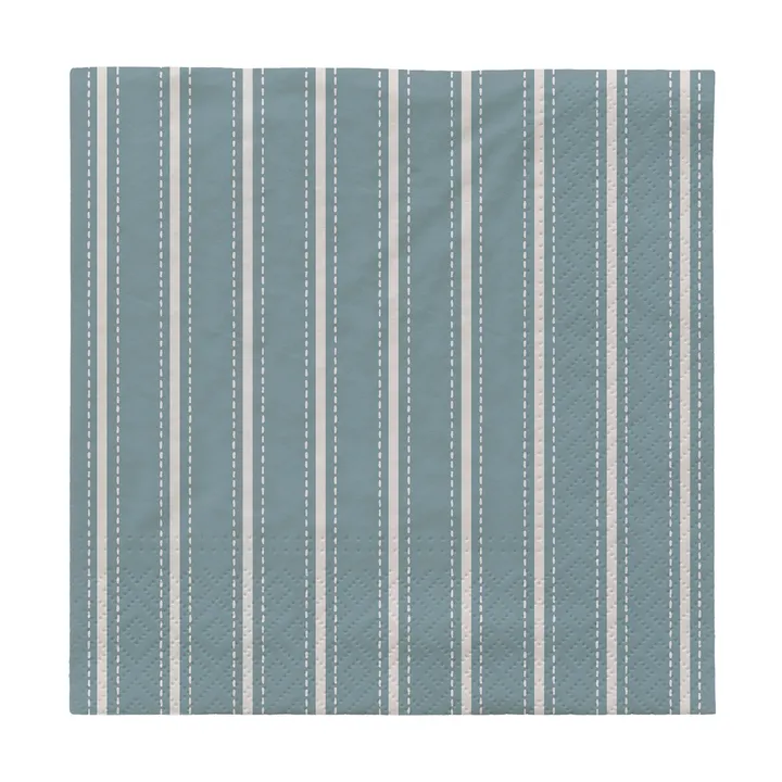 Dolly paper napkins 33x33 cm 20-pack - Light blue-white - Broste Copenhagen