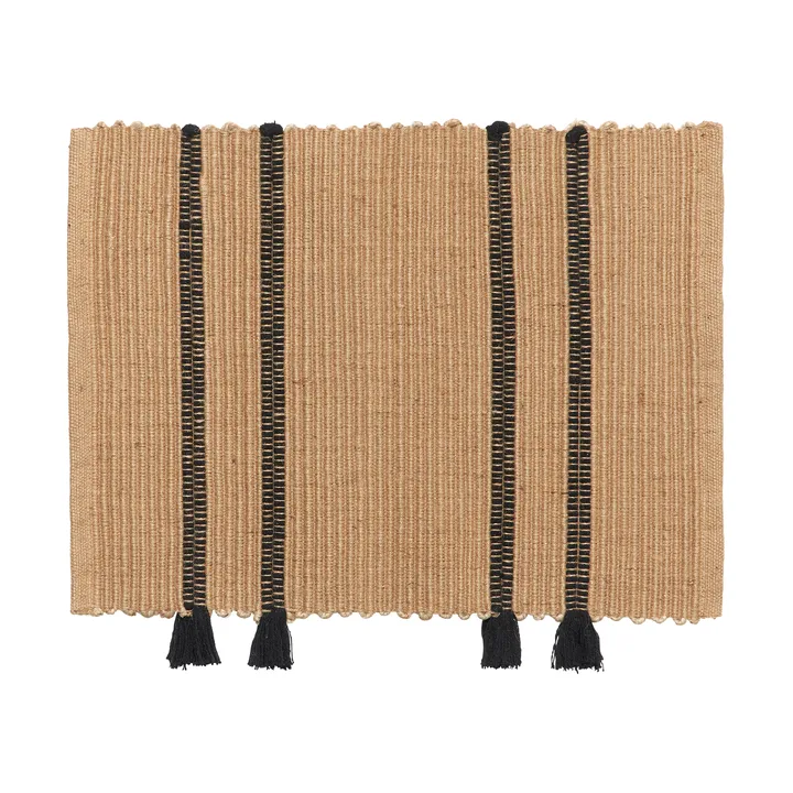 Ezra door mat 50x70 cm - Natural-black - Broste Copenhagen