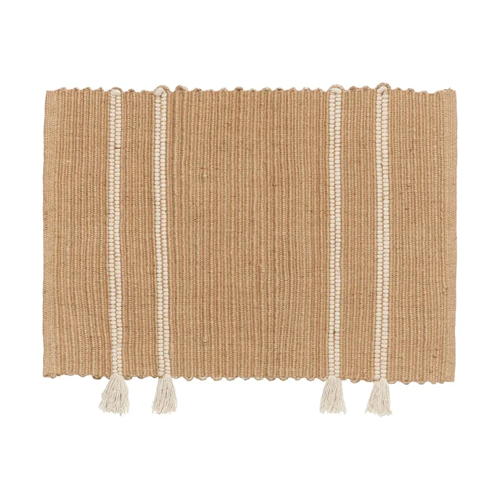 Ezra door mat 50x70 cm - Natural-off white - Broste Copenhagen