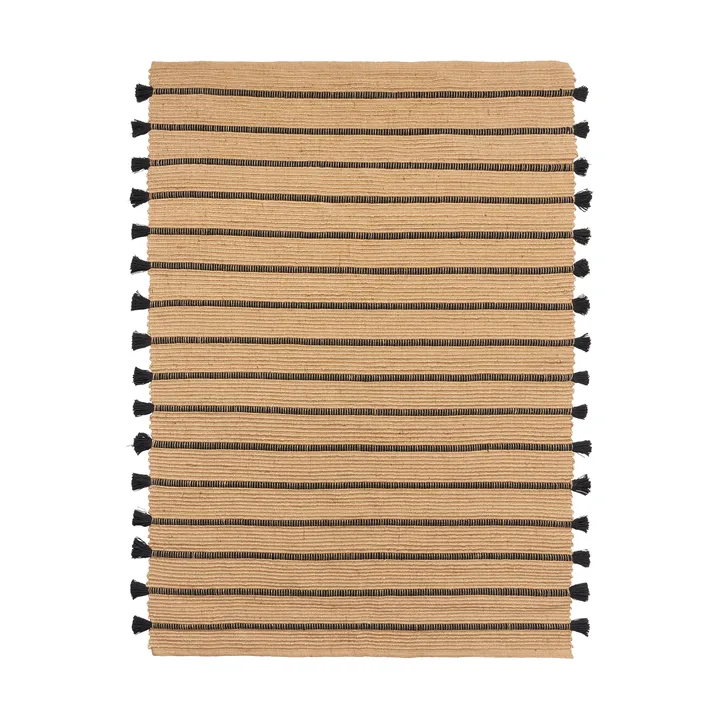 Ezra rug 140x200 cm - Natural-black - Broste Copenhagen