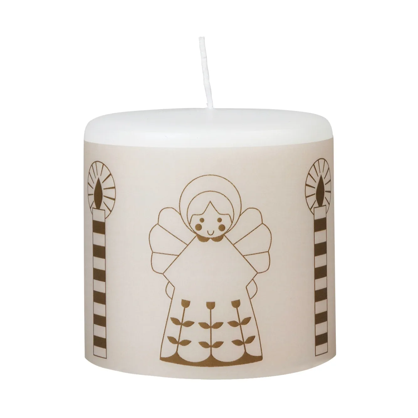 Fairy Tale candle 8 cm, White-green Broste Copenhagen