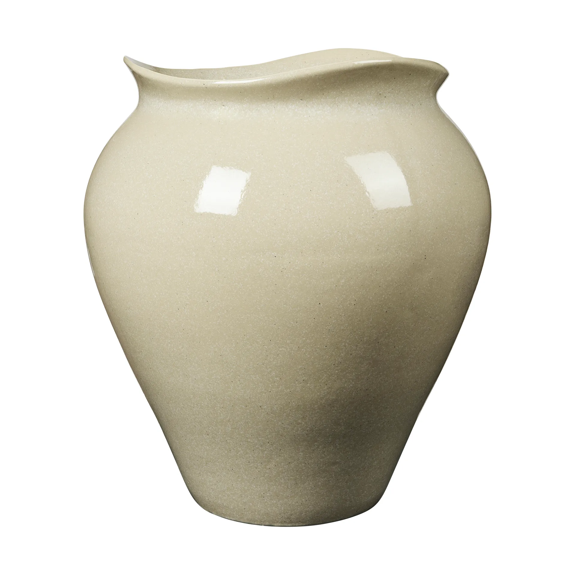 Florentina floor vase XL 57 cm, Beige Broste Copenhagen