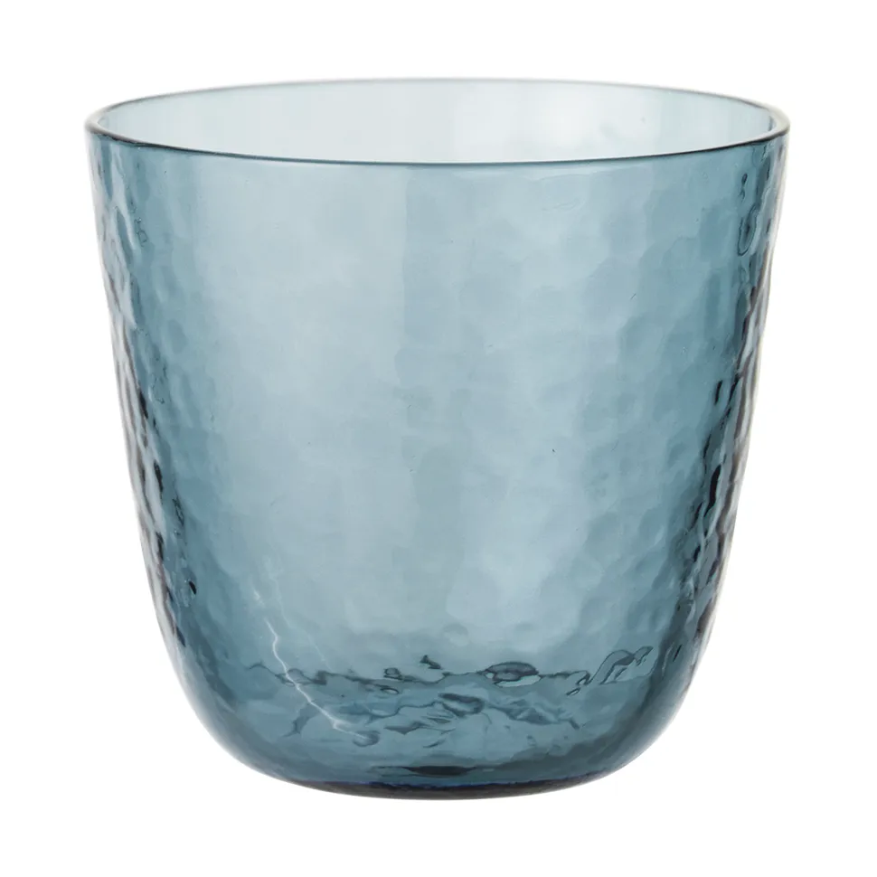 Hammered tumbler 15 cl, Blue Broste Copenhagen