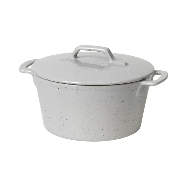 Hasle casserole dish 19x23.5 cm - light grey granite - Broste Copenhagen