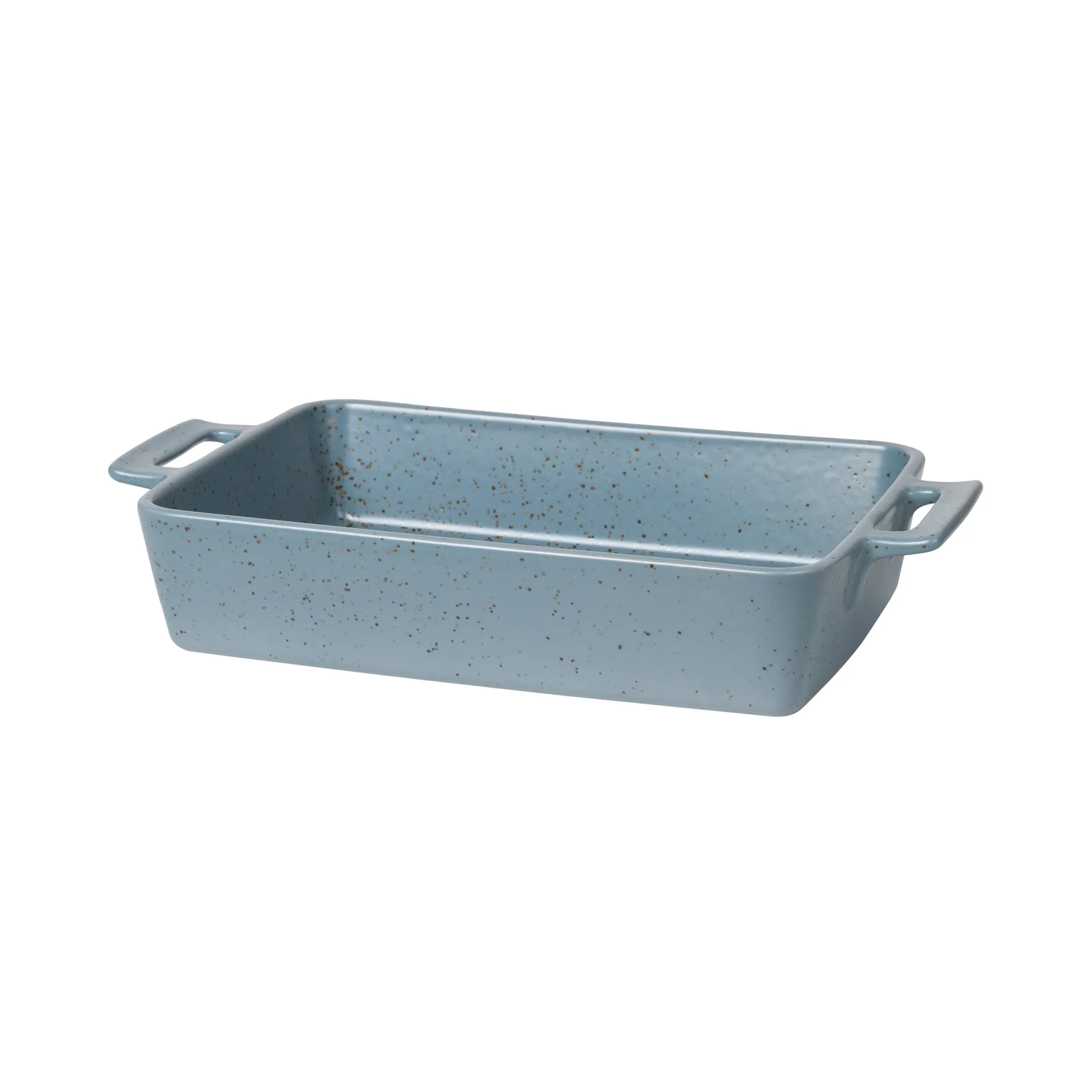 Hasle oven dish 21.5x37 cm, flintstone blue granite Broste Copenhagen