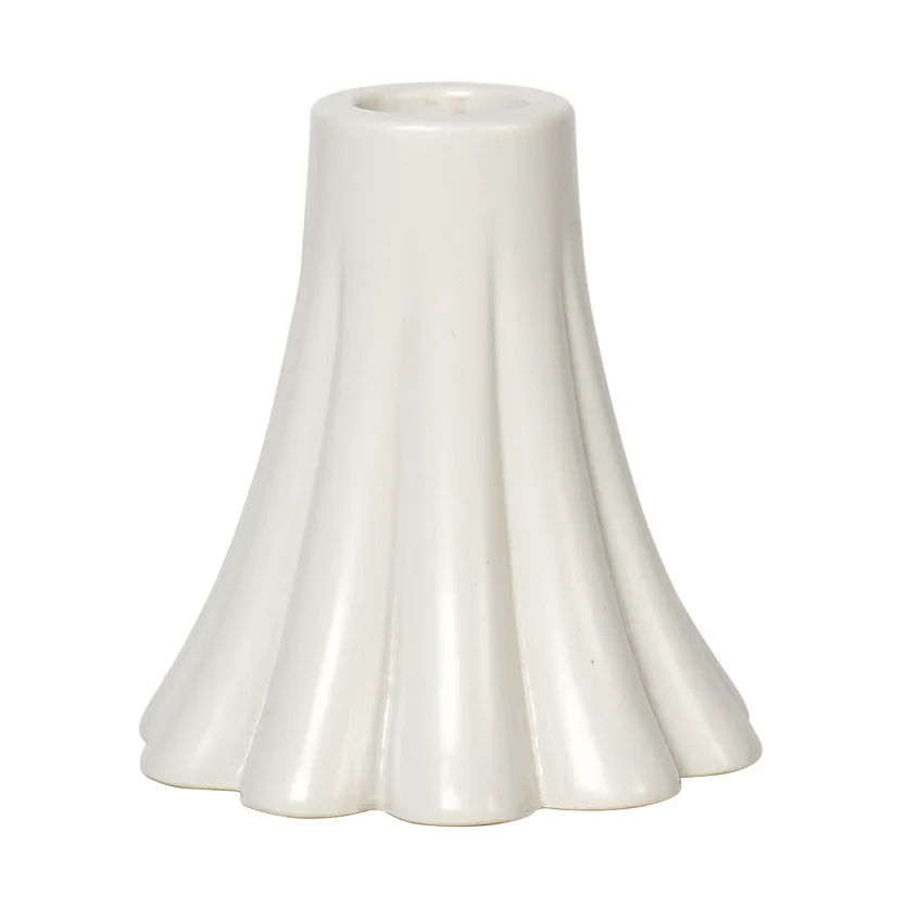 Heli candlestick 8 cm, Cream Broste Copenhagen