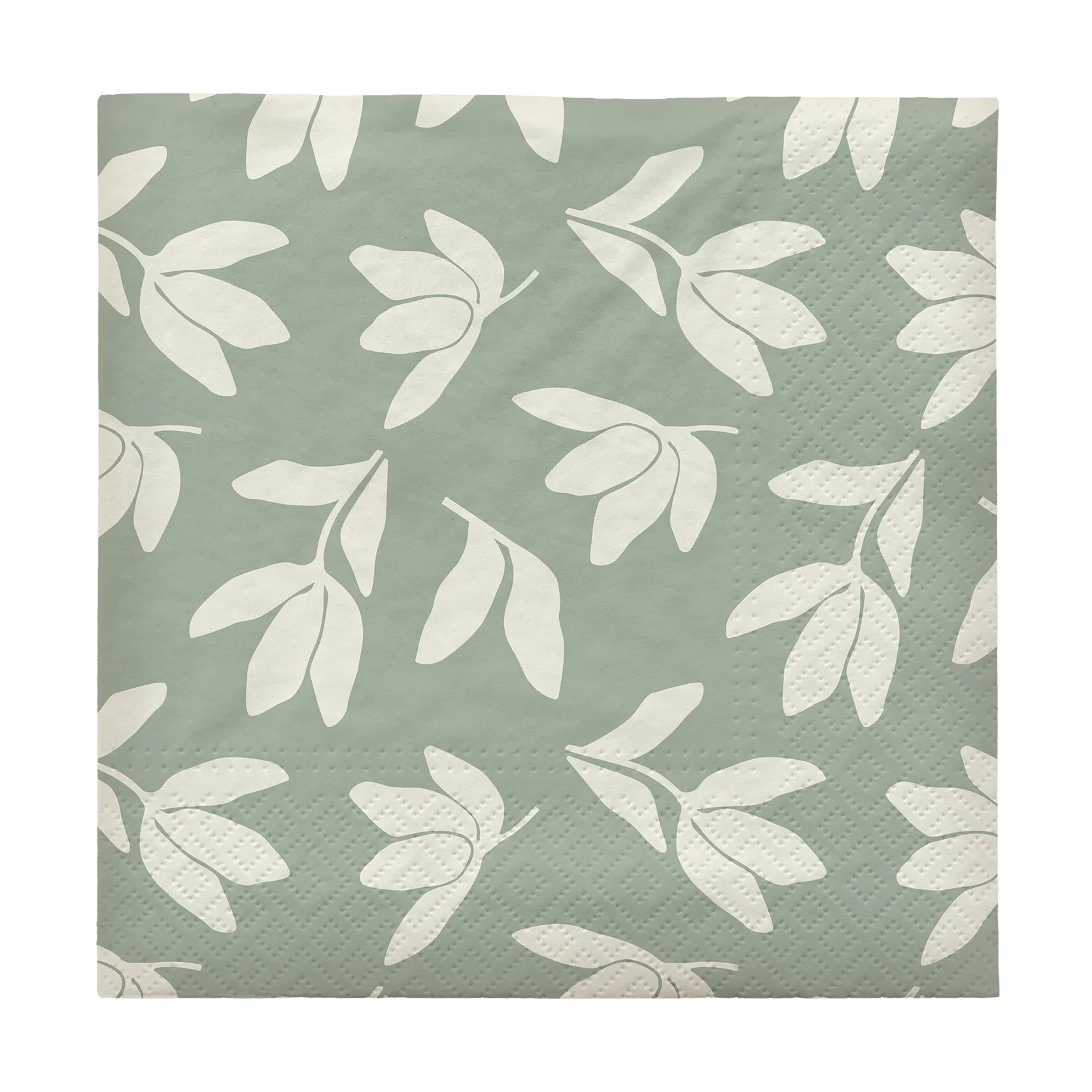 Herbert paper napkins 33x33 cm 20-pack, Desert sage-off white Broste Copenhagen