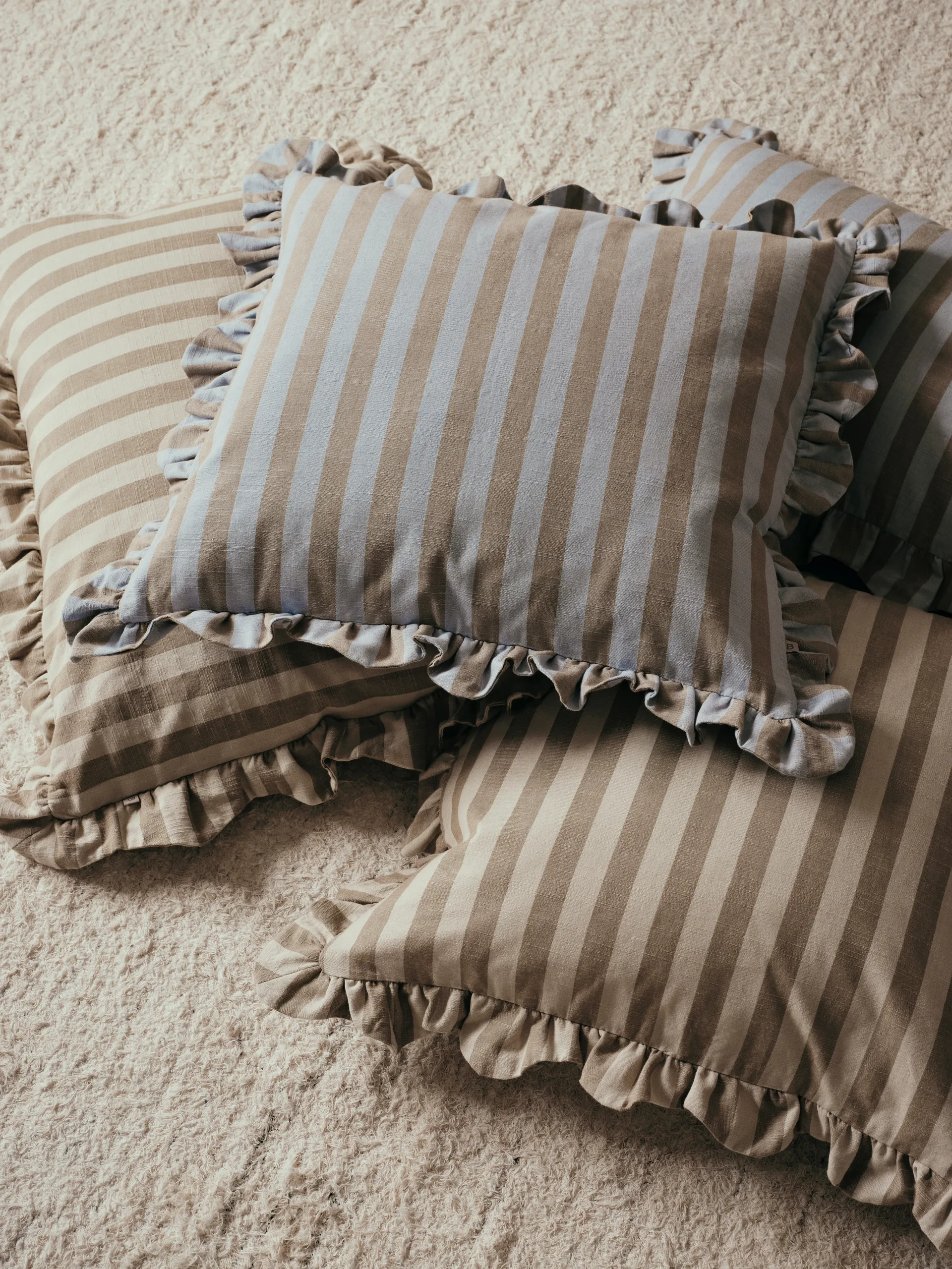 Ina cushion cover, Brown kelp-castle beige, 40x60 cm Broste Copenhagen