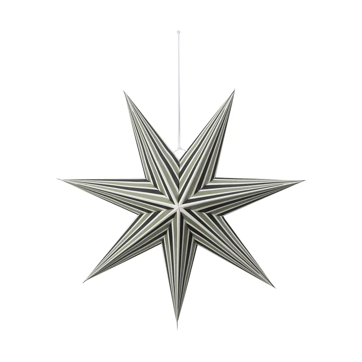 Joy advent star - Deep Forest-Light Sage, L - Broste Copenhagen