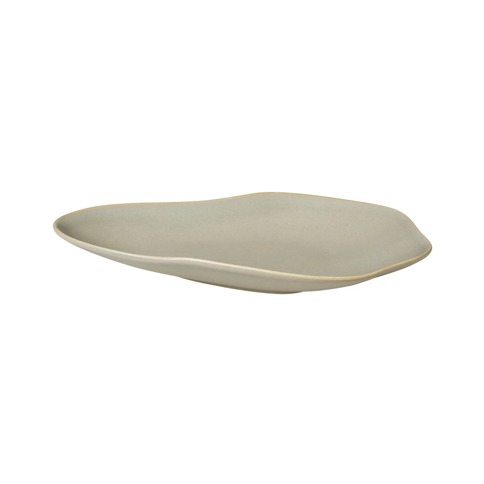 Limfjord plate 14x24 cm, soft brown Broste Copenhagen