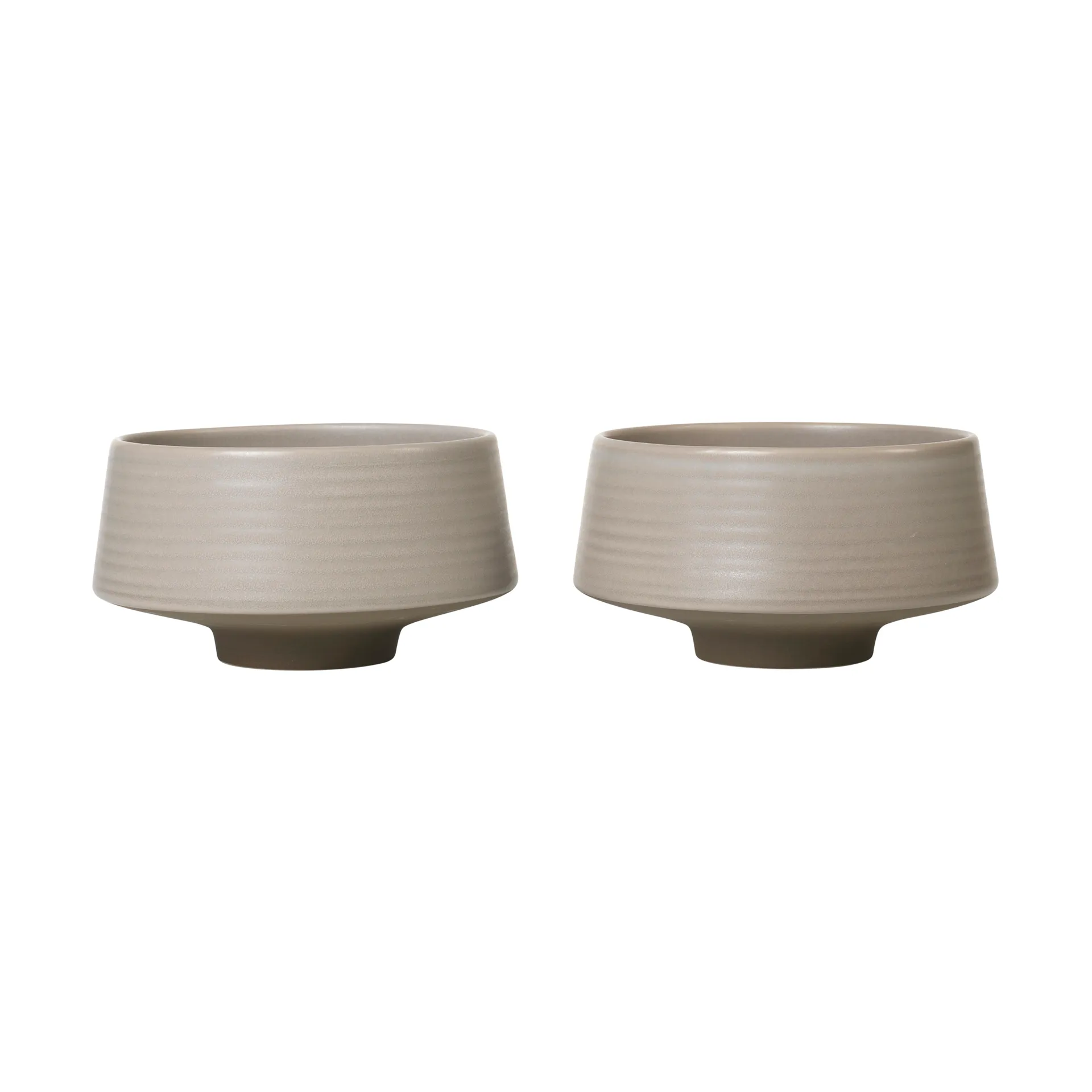 Miko bowl Ø14 cm 2-pack, Warm grey Broste Copenhagen