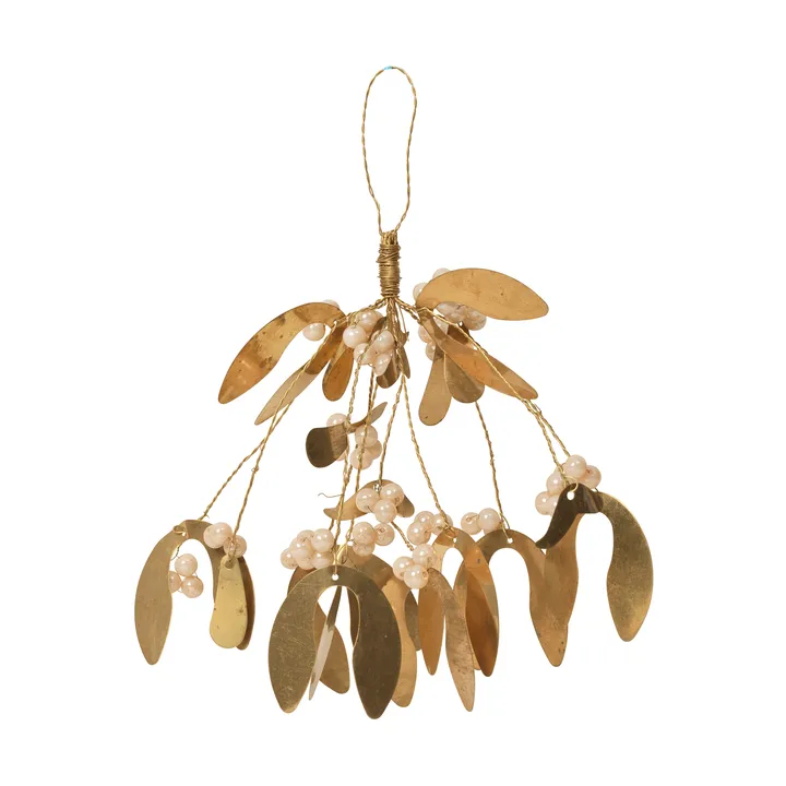 Mistletoe Christmas tree hanging ornament - Ivory - Broste Copenhagen