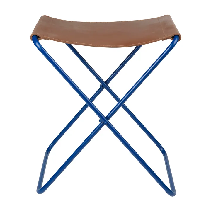 Nola stool leather - Intense blue - Broste Copenhagen