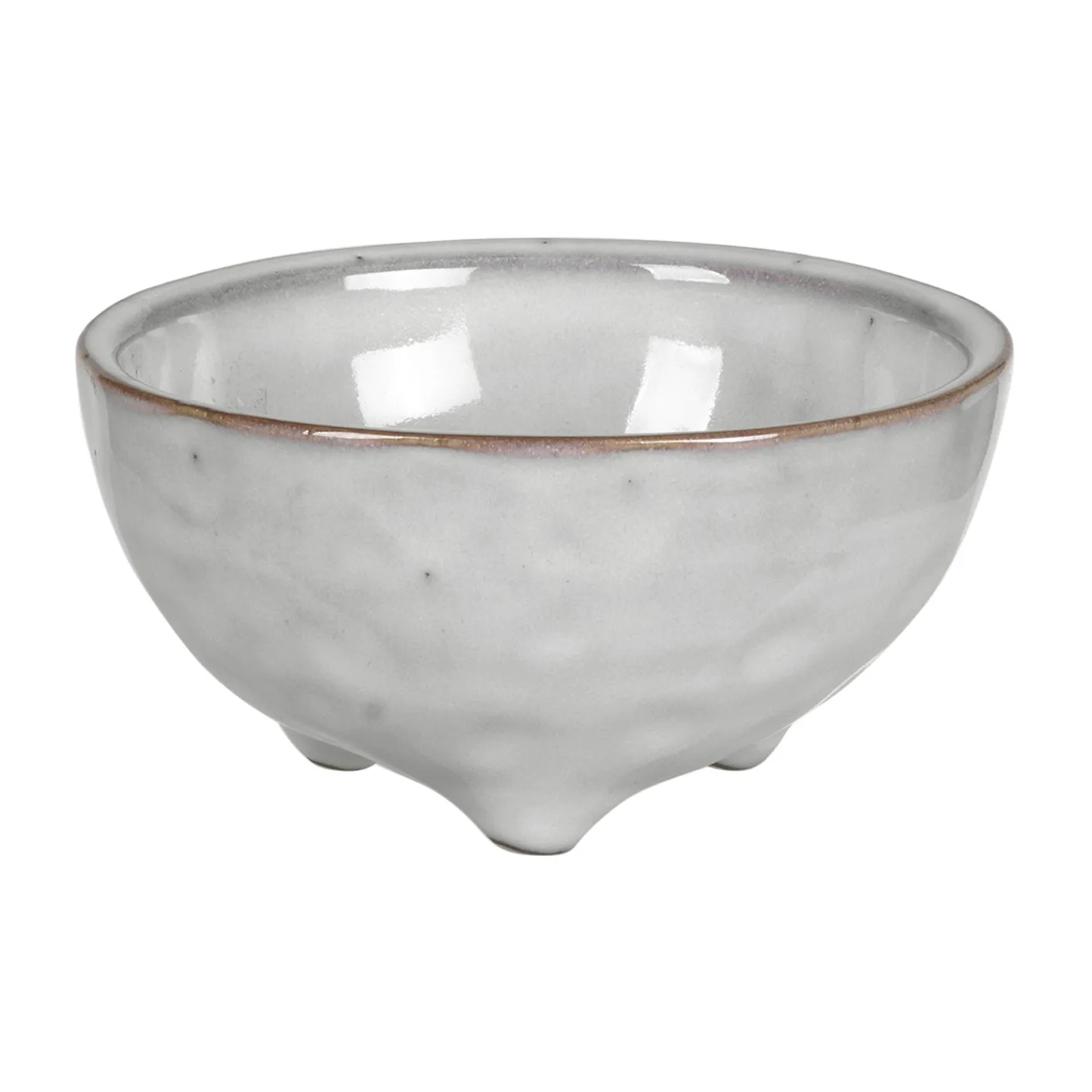 Nordic Sand bowl on foot, Ø11 cm Broste Copenhagen