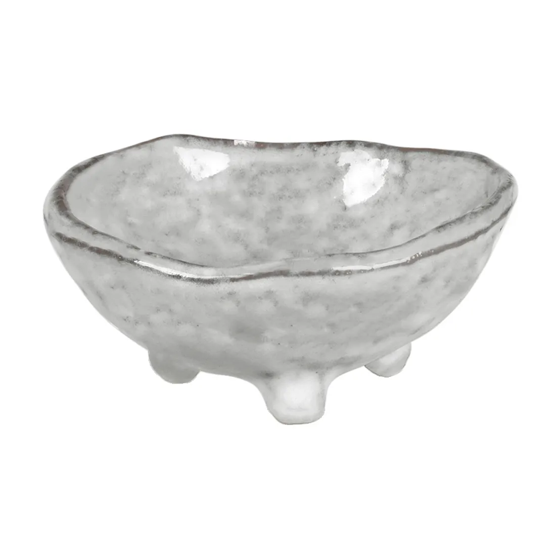 Nordic Sand bowl on foot, Ø8.5 cm Broste Copenhagen