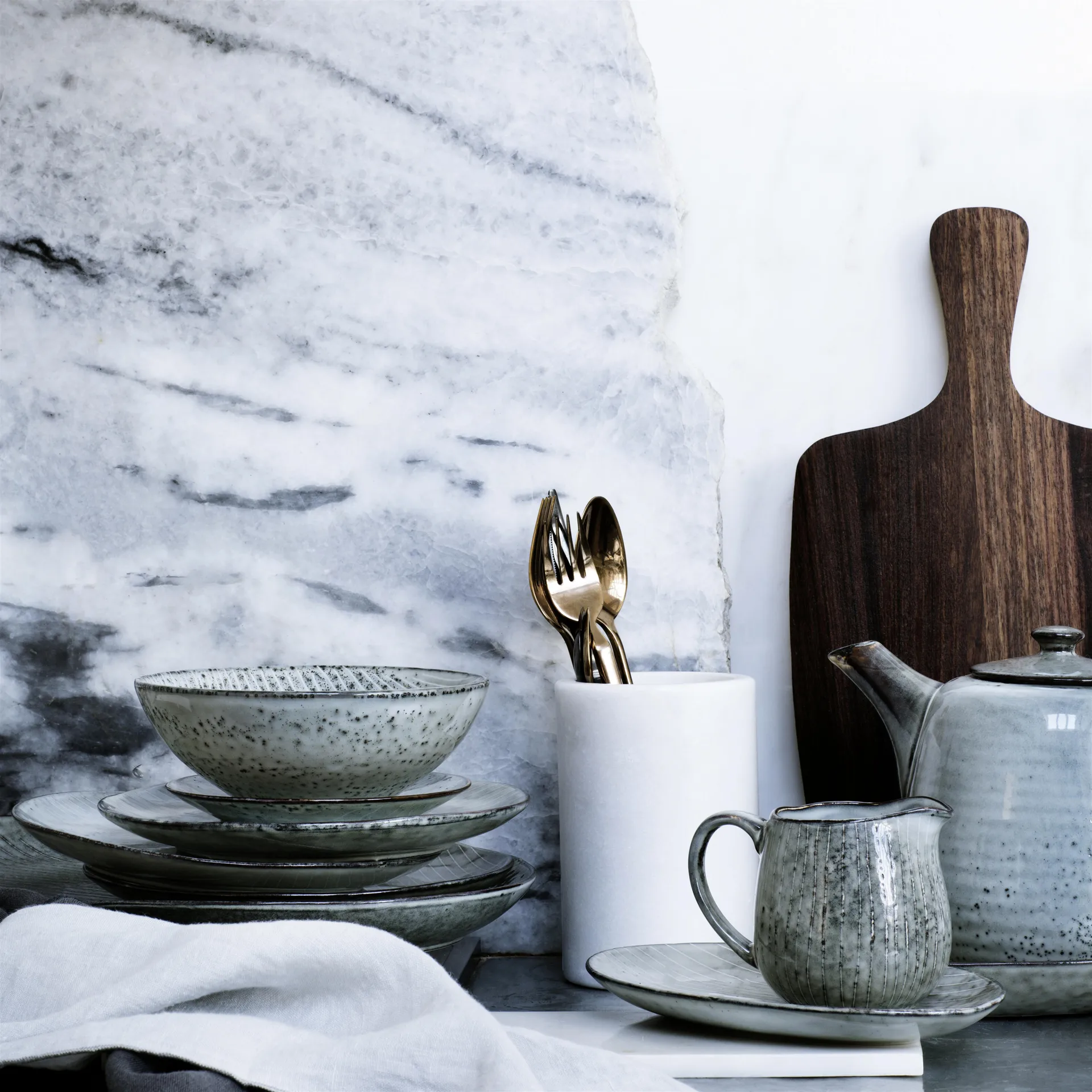 Nordic sea plate 4-pack Ø 15 cm,  Broste Copenhagen