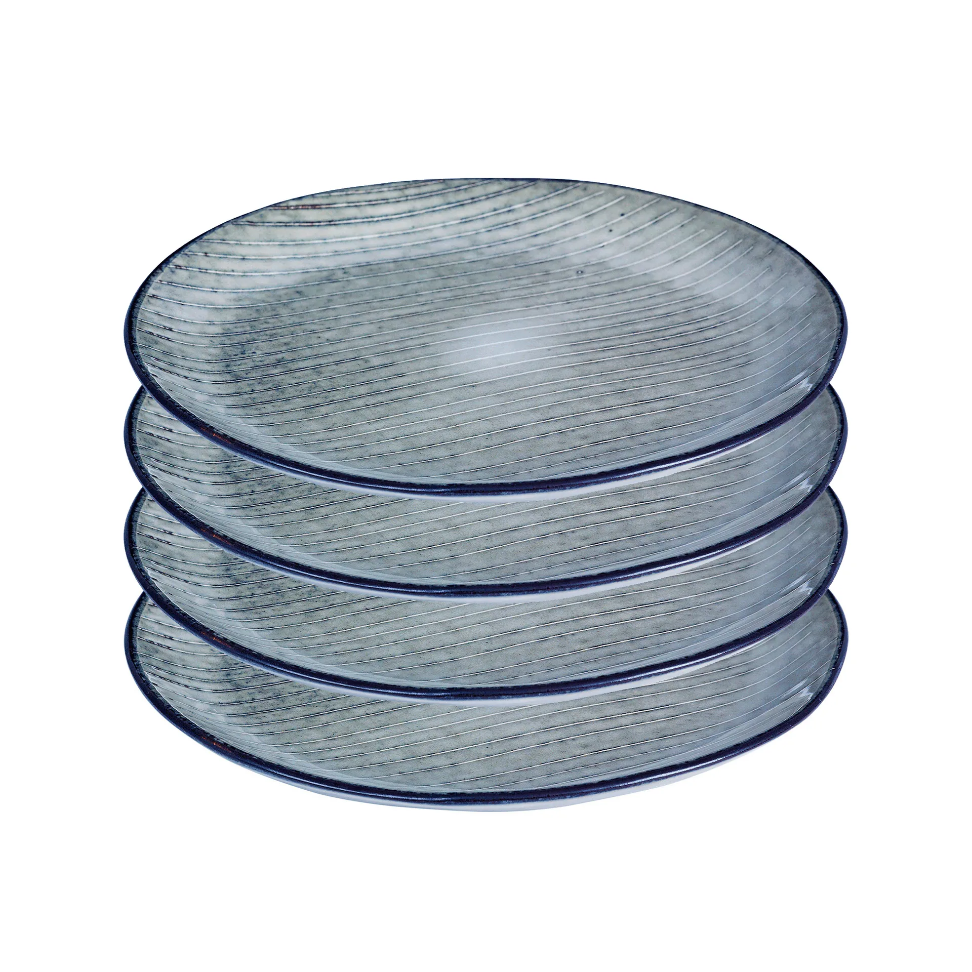 Nordic sea plate 4-pack Ø 20 cm,  Broste Copenhagen