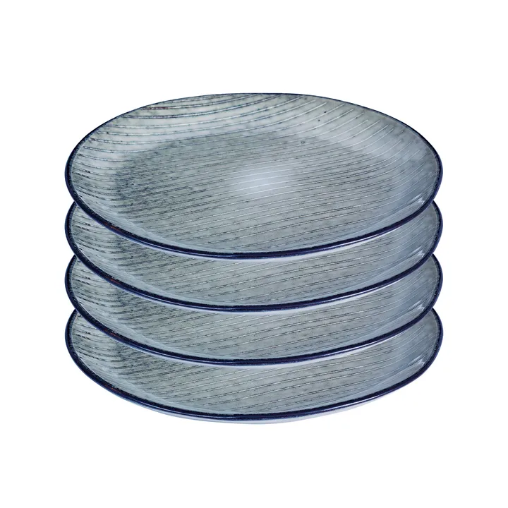 Nordic sea plate 4-pack Ø 20 cm - Broste Copenhagen