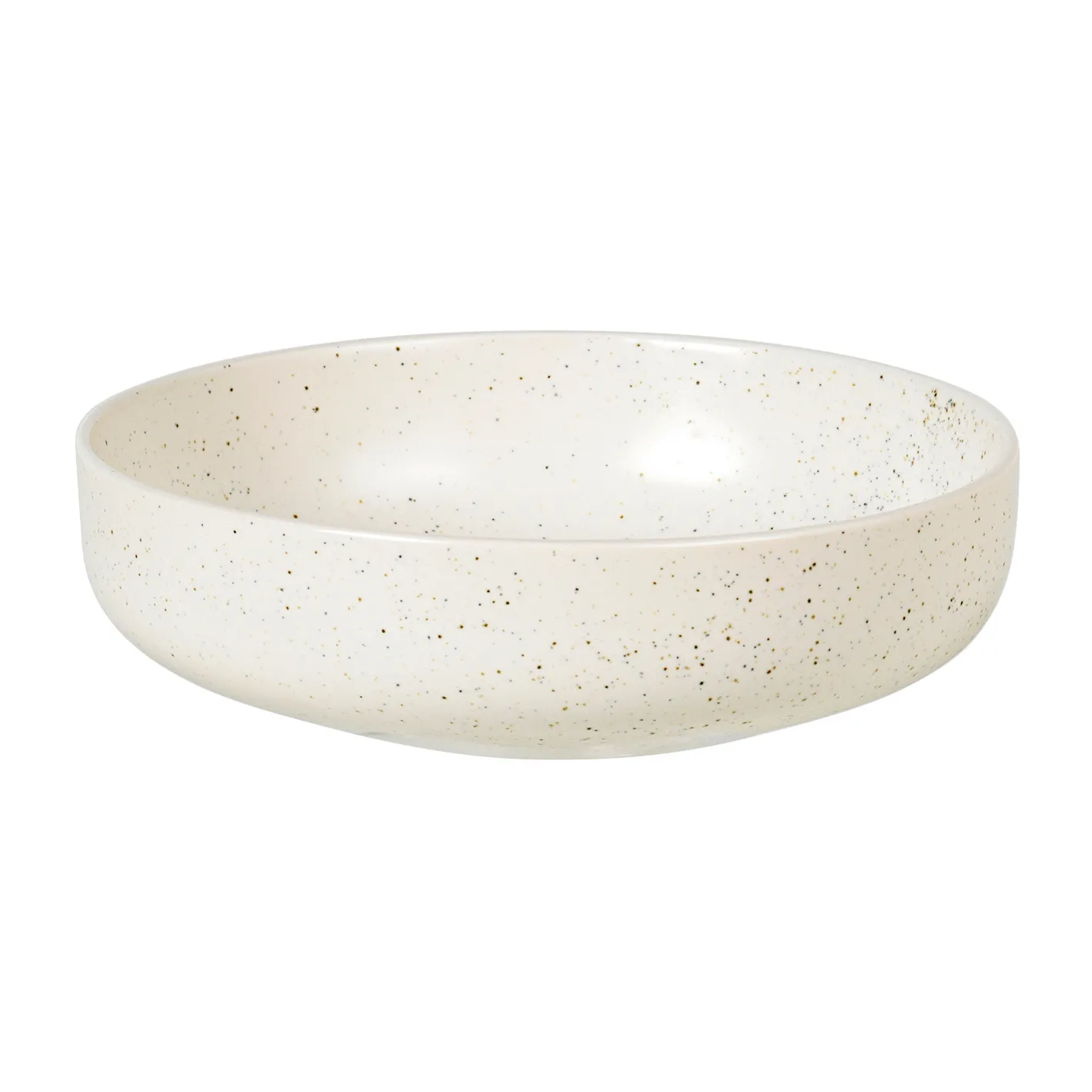 Nordic Vanilla bowl low Ø17 cm, Cream with grains Broste Copenhagen