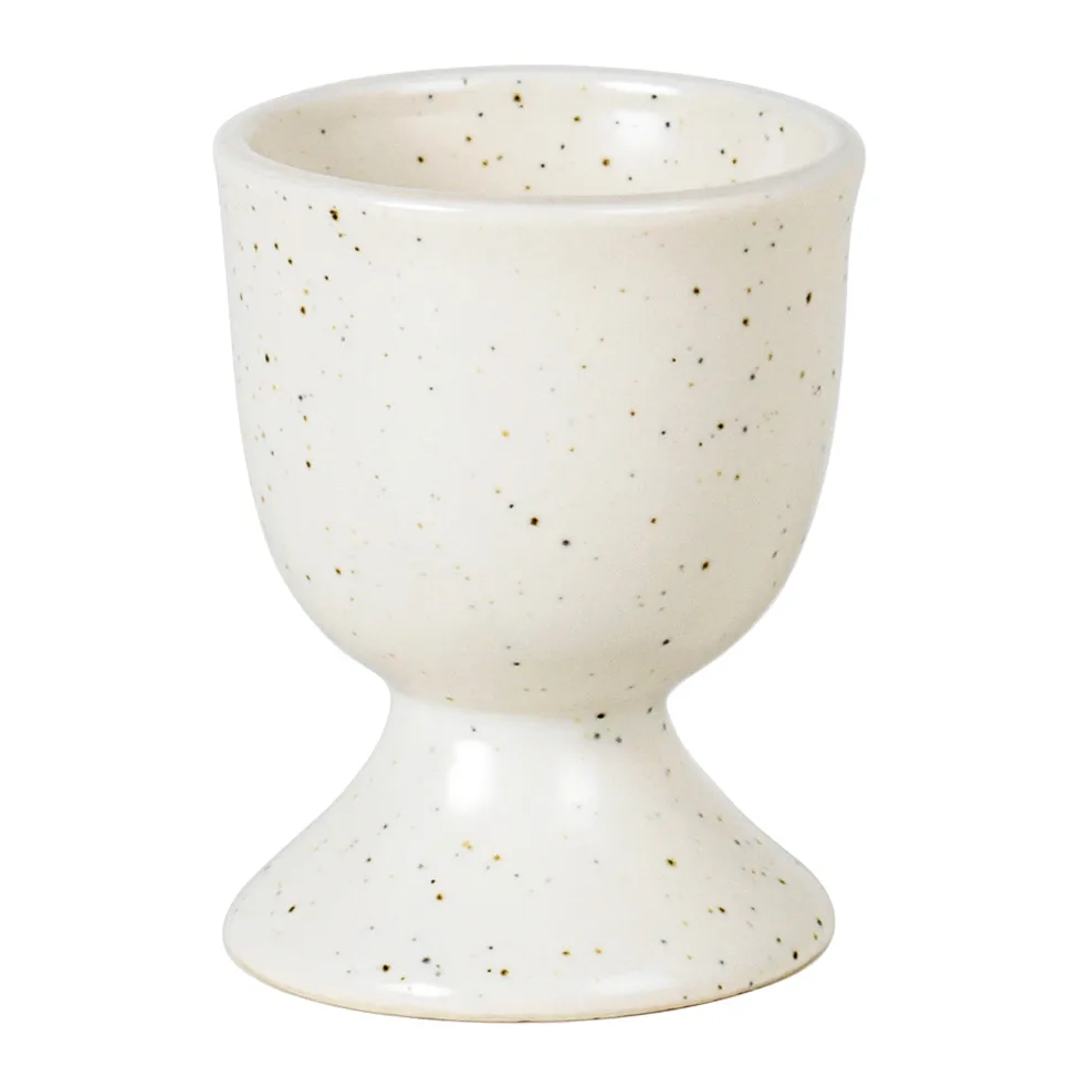Nordic Vanilla egg cup, Cream with grains Broste Copenhagen