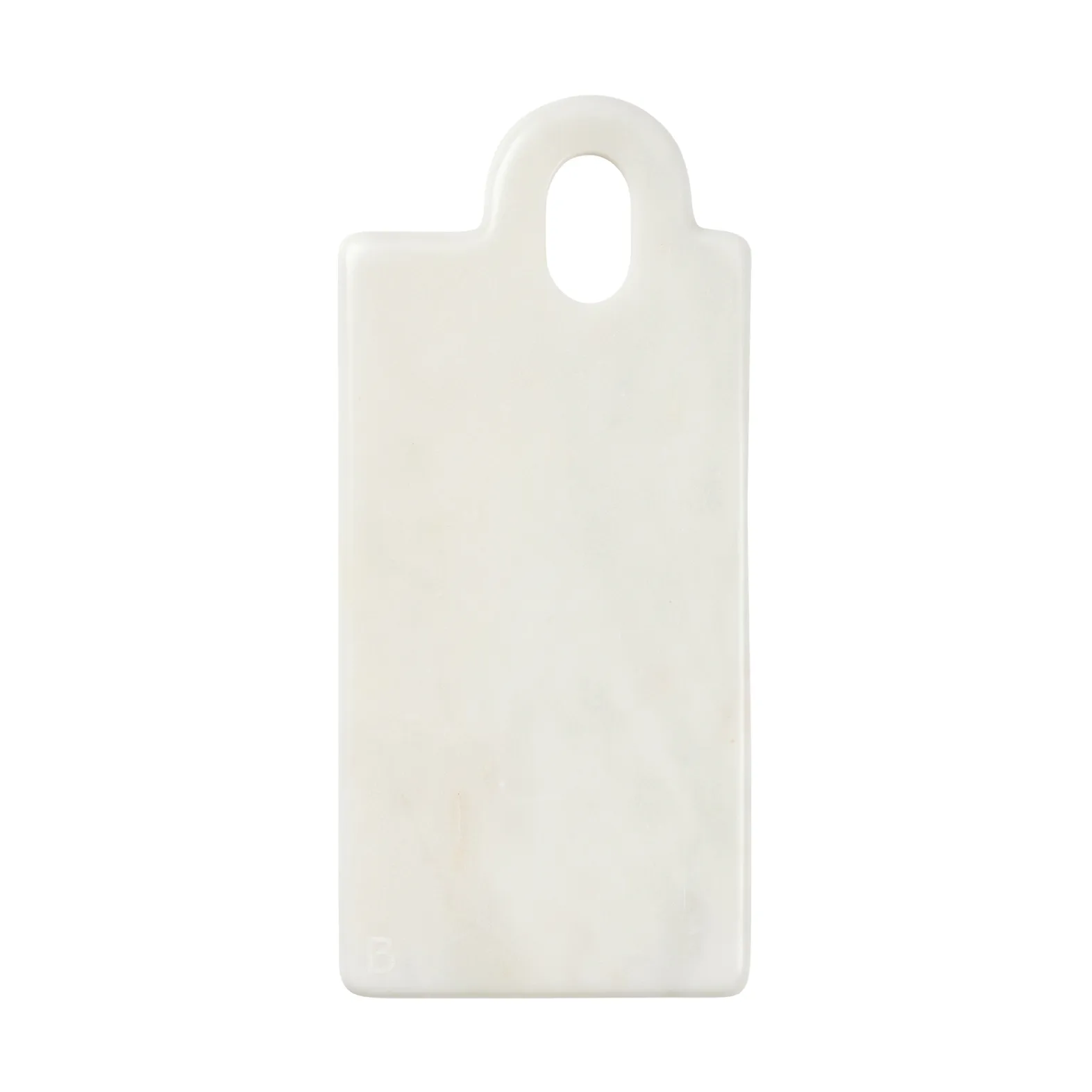 Olina cutting board 14x31 cm, White marble Broste Copenhagen